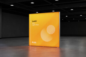 Lumi 2m x 2m SEG Fabric LED Lightbox Display for exhibition, tradeshow, event & retail displays by Exhibitcentral.com.au