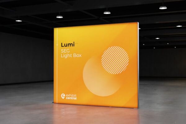 Lumi 2.85m x 2.5m SEG Fabric LED Lightbox for exhibition, tradeshow, event & retail displays