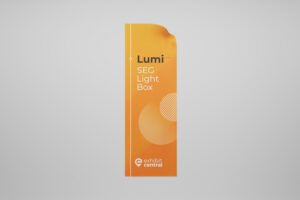 Lumi 0.85m x 2.5m SEG Lightbox Fabric Skin Printing for exhibition, tradeshow, event & retail displays by Exhibitcentral.com.au