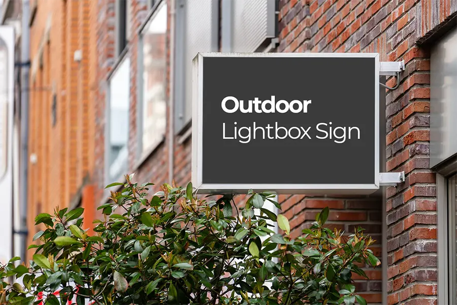 outdoor lightbox sign