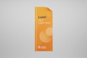 Lumi 1m x 2.5m SEG Lightbox Fabric Skin Printing for exhibition, tradeshow, event & retail displays by Exhibitcentral.com.au
