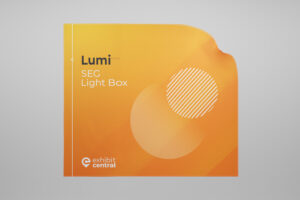 Lumi 2.85m x 2.5m SEG Lightbox Fabric Skin Printing for exhibition, tradeshow, event & retail displays by Exhibitcentral.com.au