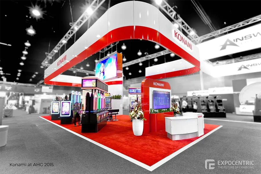 booth setup made by exhibition company