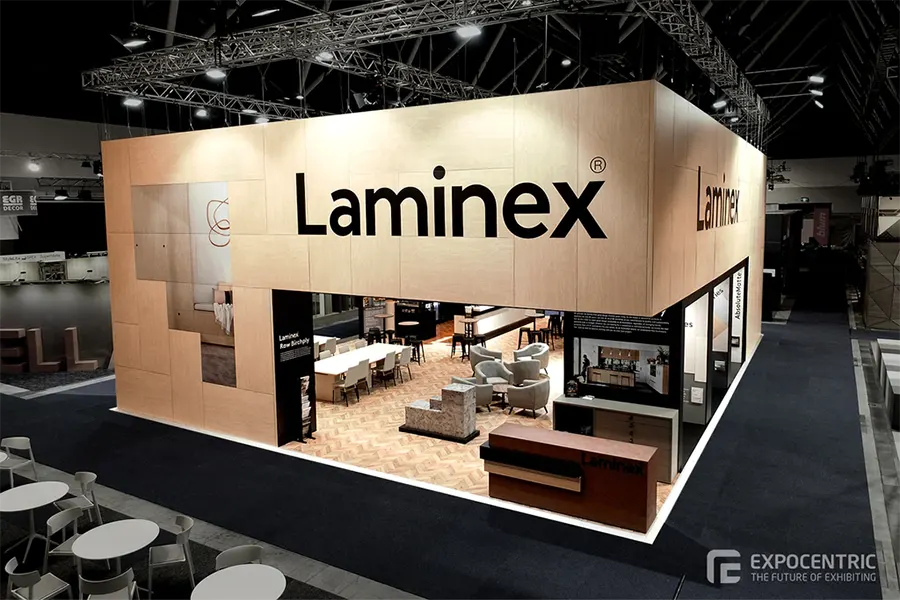 custom made exhibition stand for laminex