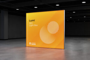 Lumi 3m x 2.5m SEG Fabric LED Lightbox Display for exhibition, tradeshow, event & retail displays by Exhibitcentral.com.au