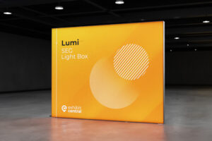 Lumi 2.85m x 2.25m SEG Fabric LED Lightbox Display for exhibition, tradeshow, event & retail displays by Exhibitcentral.com.au