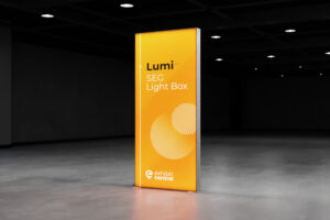 Lumi 1m x 2.25m SEG Fabric LED Lightbox Display for exhibition, tradeshow, event & retail displays by Exhibitcentral.com.au