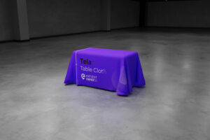 Tela 4 Feet Loose Custom Printed Table Cloth Covers by Exhibitcentral.com.au