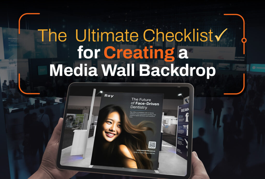 The Ultimate Checklist for Creating a Media Wall Backdrop featured article image by Exhibicentral.com.au